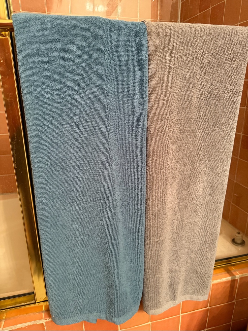 Norwex BacLock Body Cloths Microfiber Gray & Blue Set of 2